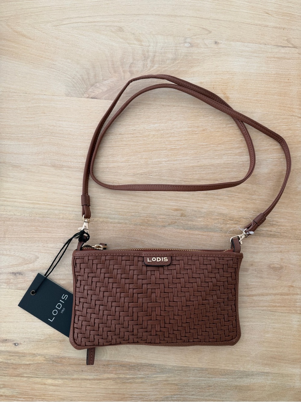 BRAND NEW Tags On Lodis Crossbody Brown Bag